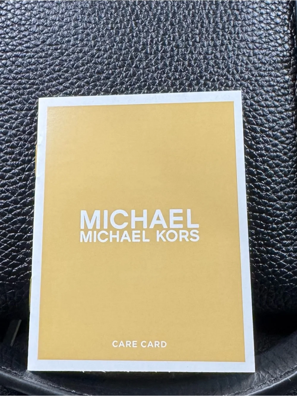 Michael Kors Black Pebbled Leather Tote with Gold Hardware